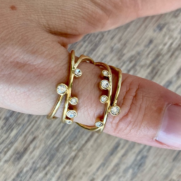 Stella & Dot Celestial Sparkle Ring - Gold - Picture 6 of 7